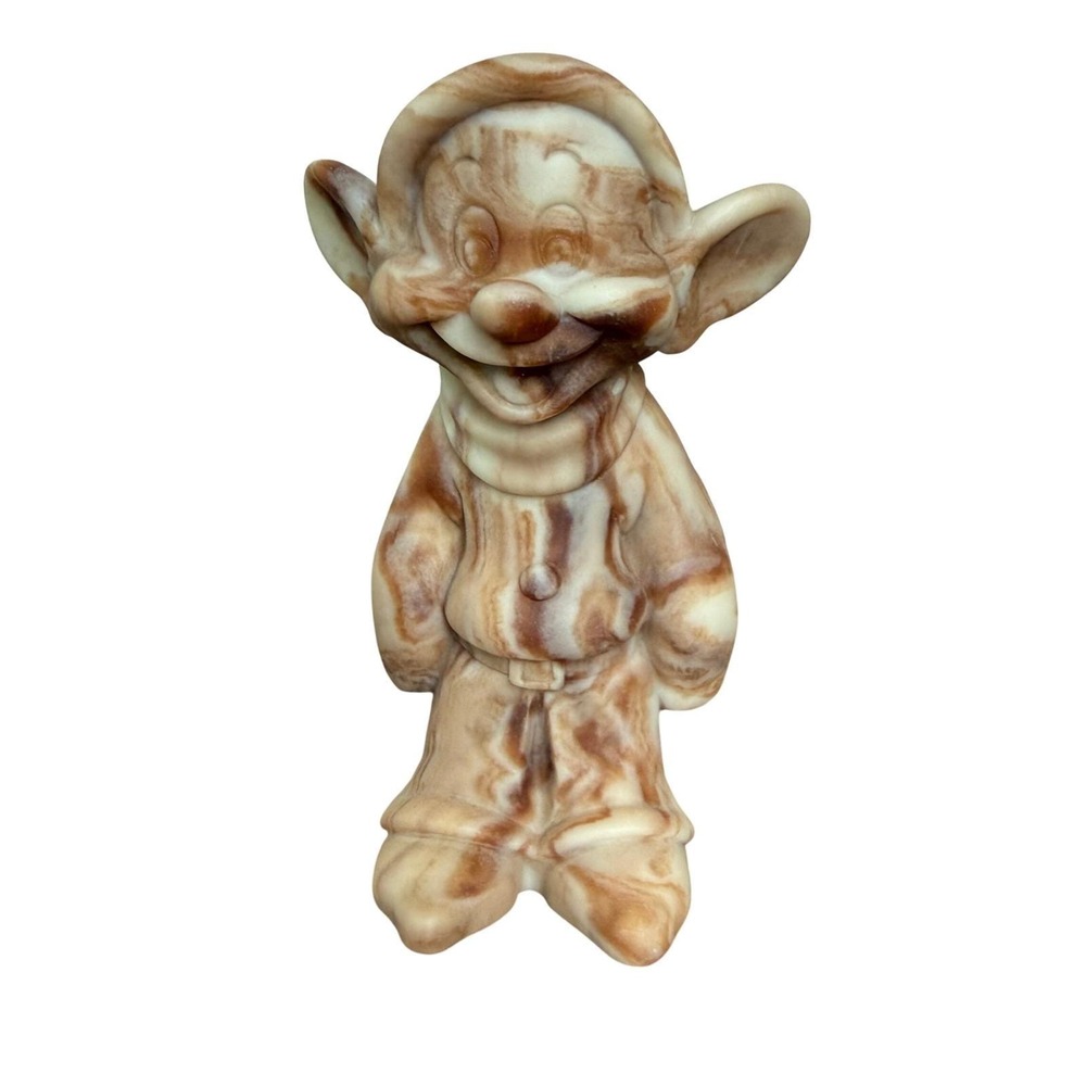 Vintage Disney Dopey Cameonyx Stone Figurine Handcrafted Stonequarry USA Marbled